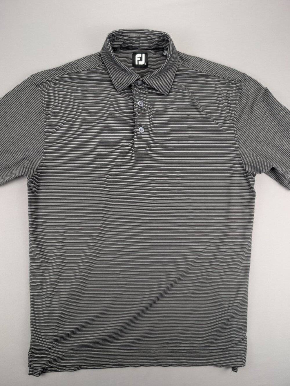 FootJoy FJ Stretch Tonal Stripe Moisture-Wicking Golf Shirt - M